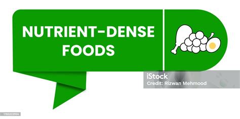 Nutrient Dense Foods Vector Illustration Use As Sign Icon Label Poster