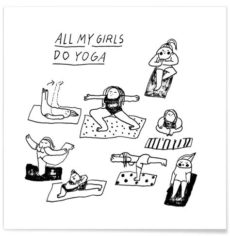 All My Girls Do Yoga Poster Juniqe