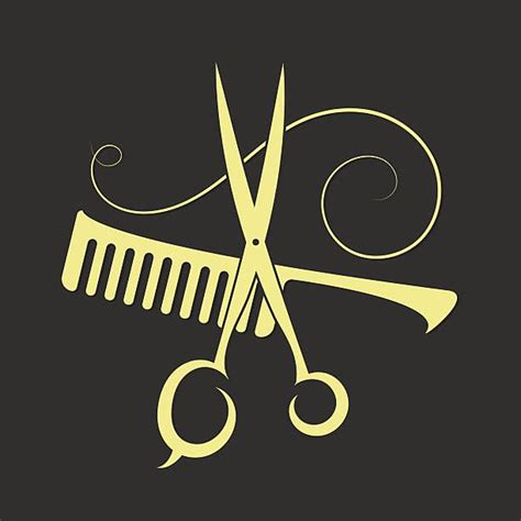 Scissors And Comb For Beauty Salon Ilustración De Arte Vectorial Hair