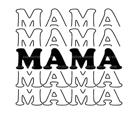 Stacked Mama Svg Mom Life Svg Retro Mother T Shirt New Mom Etsy