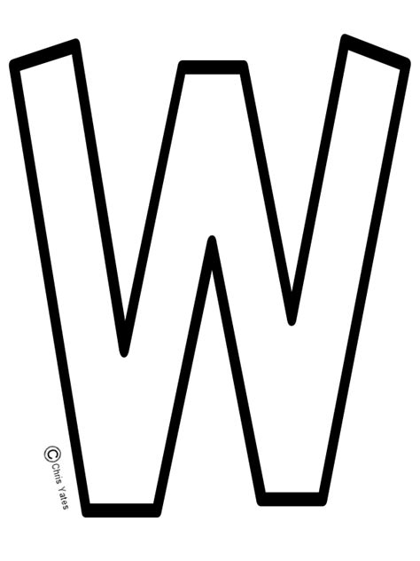 Letter W Cliparts Clipart Best