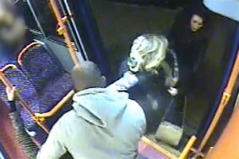 Moment Teenager Dragged From Bus By Her Hair During Assault By Three