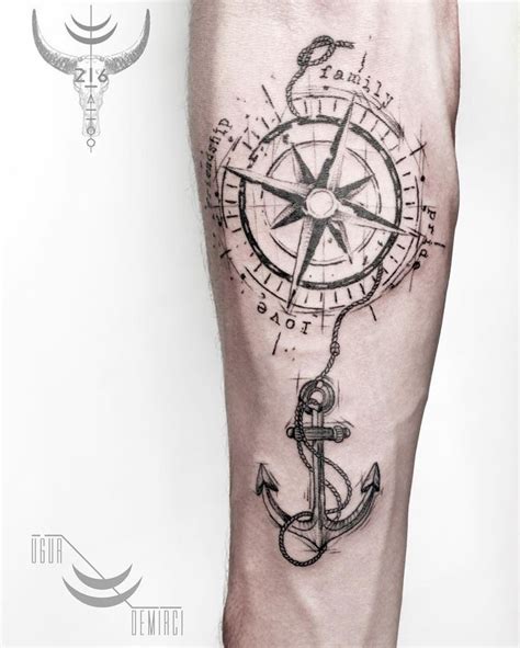 In unserer zeit verbreitete sich unter der jugend eine solche erscheinung wie ein tattoo. Pin von Marina Michel auf Tattoo-Designs | Anker kompass ...