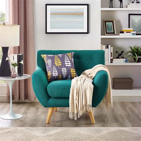 Find your blue armchair easily amongst the 690 products from the leading brands (morelato, fredericia furniture, collinet,.) on archiexpo, the architecture and design specialist for your. MODWAY Remark Teal Upholstered Armchair, Blue ...