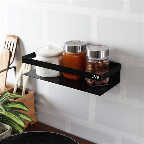 The design of the metal kitchen shelve are very modern. Multipurpose Kitchen Wall Shelf 10" In Black Color ...
