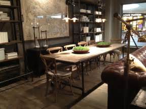 We furnished our living room, dining room and master bedroom with their products, at great purchased 2 library leather chairs and ottomans for new condo in 2013. Restoration hardware flatiron table | Dining room in 2018 ...