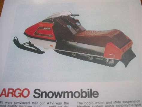1975 Vintage Argo Snowmobile Dealer Brochure Ebay