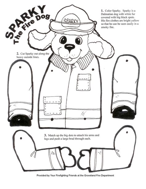 Sparky Dolltoy Fire Safety Crafts Fire Safety Unit Fire Safety Theme