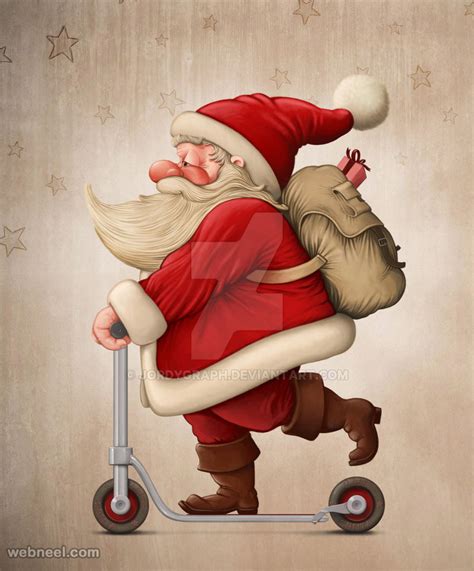 25 Funny Santa Claus Pictures And Digital Artworks For You