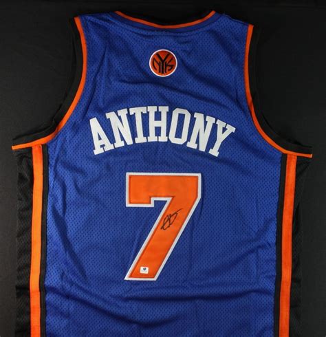 Originally posted on fadeaway world. Carmelo Anthony Signed Knicks Jersey (GA COA)