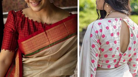 easy to stitch blouse models for sarees youtube