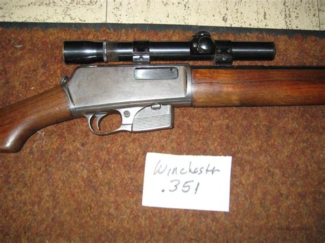 Winchester Model 1907 351 Rifle For Sale