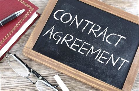 Contract Agreement Free Of Charge Creative Commons Chalkboard Image