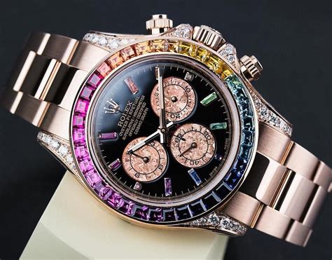 📲 we love sharing all things rolex 📸 image owners credited in post 💰 contact your ad for prices 👑 no affiliation with rolex s.a. Everose Rolex Daytona with a custom bezel set with gems in ...