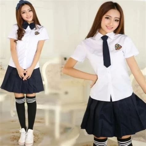 de moda y de buena calidad sexy uniforme de la escuela Uniformes escolares Identificación del