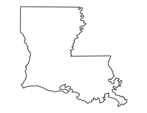 Louisiana Pattern Use The Printable Outline For Crafts Creating