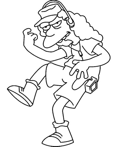 Duff Man Simpsons Coloring Pages Coloring Pages