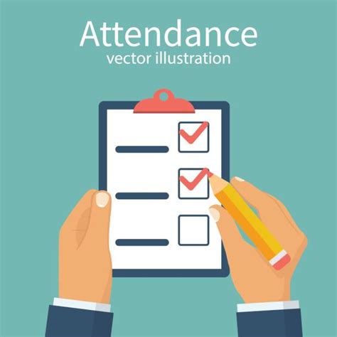 Royalty Free Attendance Sheet Clip Art Vector Images And Illustrations
