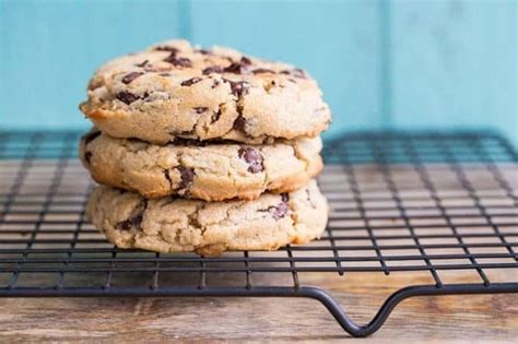Thick And Chewy Peanut Butter Chocolate Chip Cookies The Kitchen Magpie