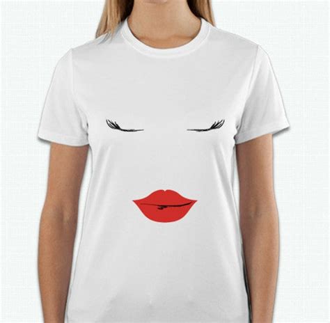 lips and lashes design t shirt by curvy elle size s 3x