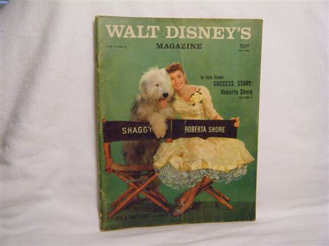 Walt Disneys Magazine 1959 Vol Iv 3 With Roberta Shore And Shaggy