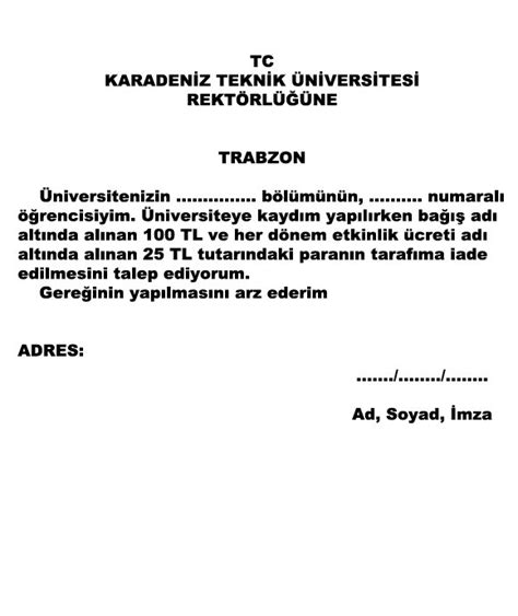Eğitimde ve bilimde öncü üniversite. Üniversiteye dilekçe nasıl yazılır