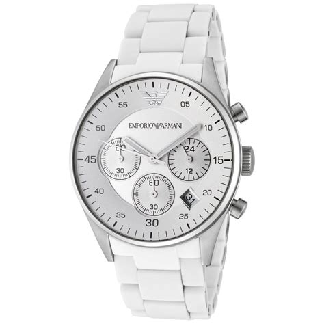 Emporio Armani Womens Ar5867 Silver Dial Watch Price 16658 Armani