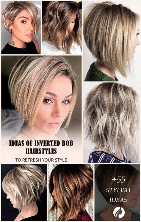 All The Inverted Bob Hairstyles Stacked Choppy Short