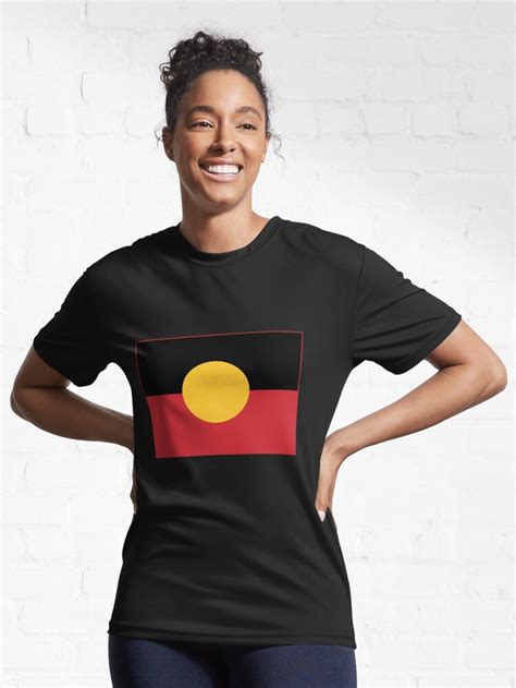 Aboriginal Flag 3 Active T Shirt For Sale By Salahblt Redbubble