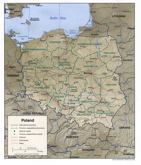 map of poland geography
