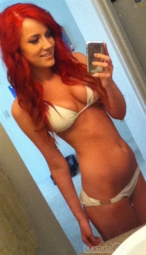 Redhead In A White Bikini Happyripper