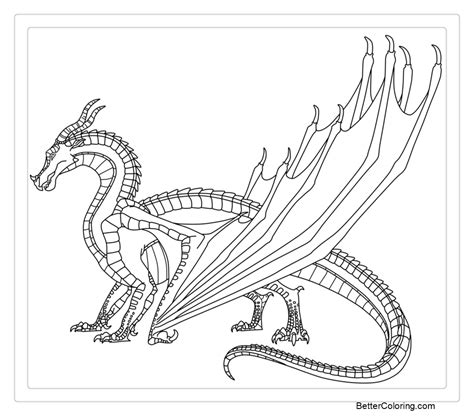 Printable Wings Of Fire Coloring Pages