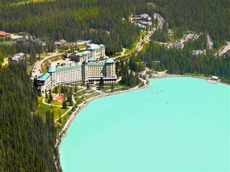 Fairmont Chateau Lake Louise Alberta Canada Stock Image Image Of