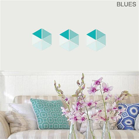 Large Geometric Triangle Vinyl Wall Stickers By Oakdene