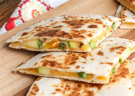 Loaded Vegetable Quesadilla Barefeet In The Kitchen