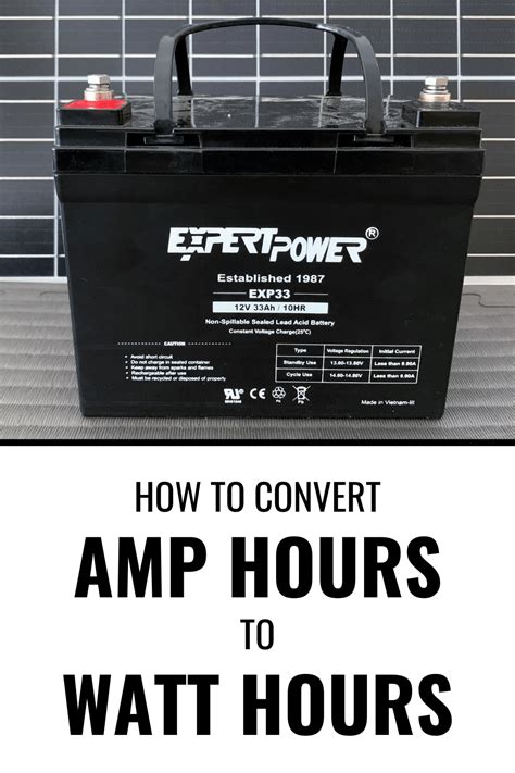 Amp Hours To Watt Hours Ah To Wh Conversion Calculator Footprint Hero
