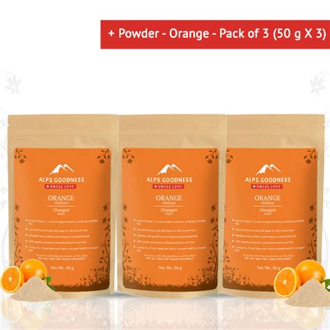 Buy Alps Goodness Powder Orange Pack Of 3 50 G X 3 Online Purplle