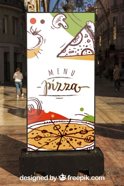 pizza billboard mockup  psd designhooks