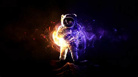 Download Astronaut Cosmonaut Space Suit Art 1920x1080 Wallpaper
