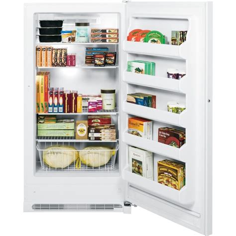 Ge 166 Cu Ft Frost Free Upright Freezer White In The Upright