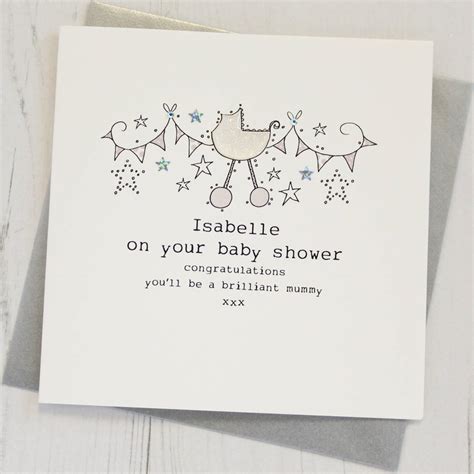 Personalised Baby Shower Card By Eggbert And Daisy