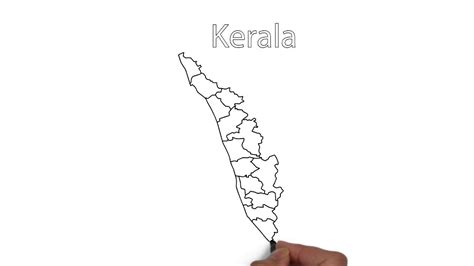 It is the eleventh largest state in the country covering 130,058 square kilometres. How to draw Kerala Map - YouTube