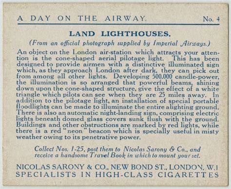 a day on the airway vintage cigarette cards depict a flight from london to amsterdam in their