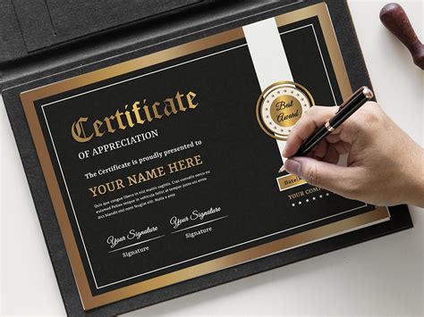 Certificate Template By Mukhlasur Rahman On Dribbble