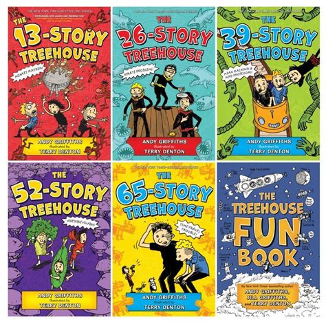13 Story Treehouse Series By Andy Griffiths Set Of Paperbacks 1 5 Plus Fun Book By Griffiths