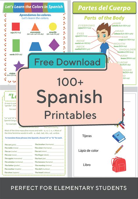 Help Your Child Learn Spanish With This Great Collection Of Printables