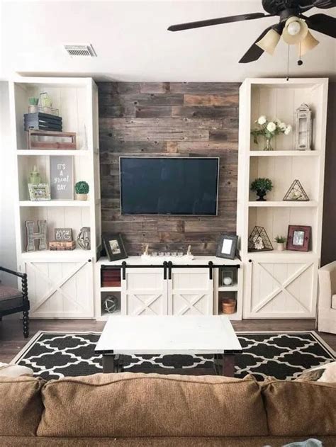 59 Best Farmhouse Living Room Tv Stand Design Ideas 1 With Images