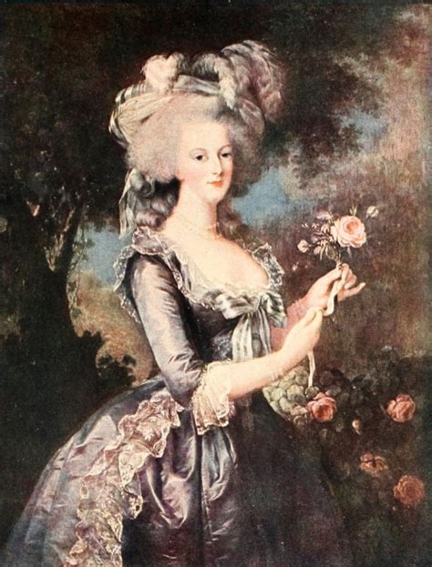 Marie Antoinette With Roses Rokoko Poster Print By Louise Lisabeth