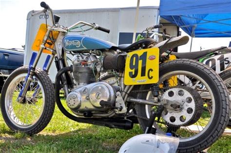 Vintage Flat Trackers Show Stopping Norton Flat Tracker
