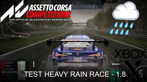 Assetto Corsa Competizione Test Race In Heavy Rain Xbox Series X